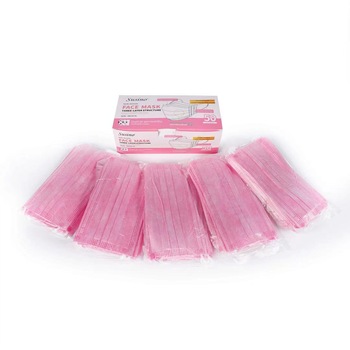 Set 50 bucati masti faciale,5 x 10 buc ambalate, de unica folosinta, Roz, SUSINO Set 50 bucati masti faciale,5 x 10 buc ambalate, de unica folosinta, Roz, SUSINO