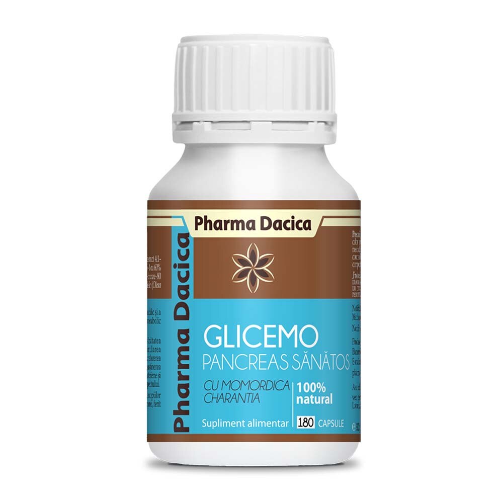 Supliment alimentar pentru sustinerea sistemului hepatic si endocrin, Pharma Dacica, 180 capsule