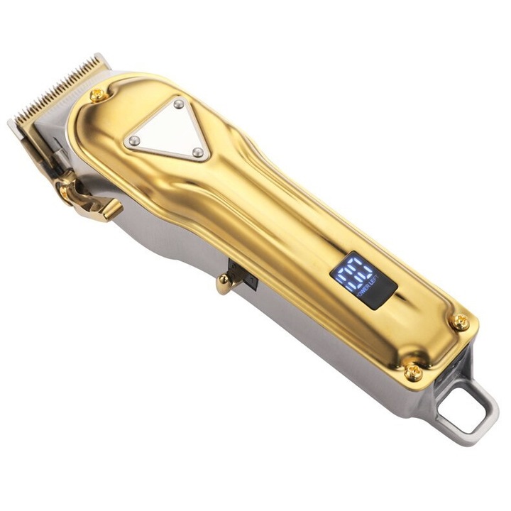 Masina de tuns pentru barba, autonomie 200 min, afisaj digital al bateriei, lame din otel inoxidabil, Barste BT-6