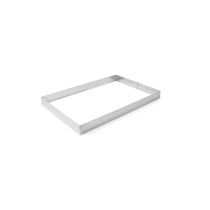 Forma dreptunghiulara din inox pentru patiserie si cofetarie, Hendi, Inox, 385x285x(H)60mm