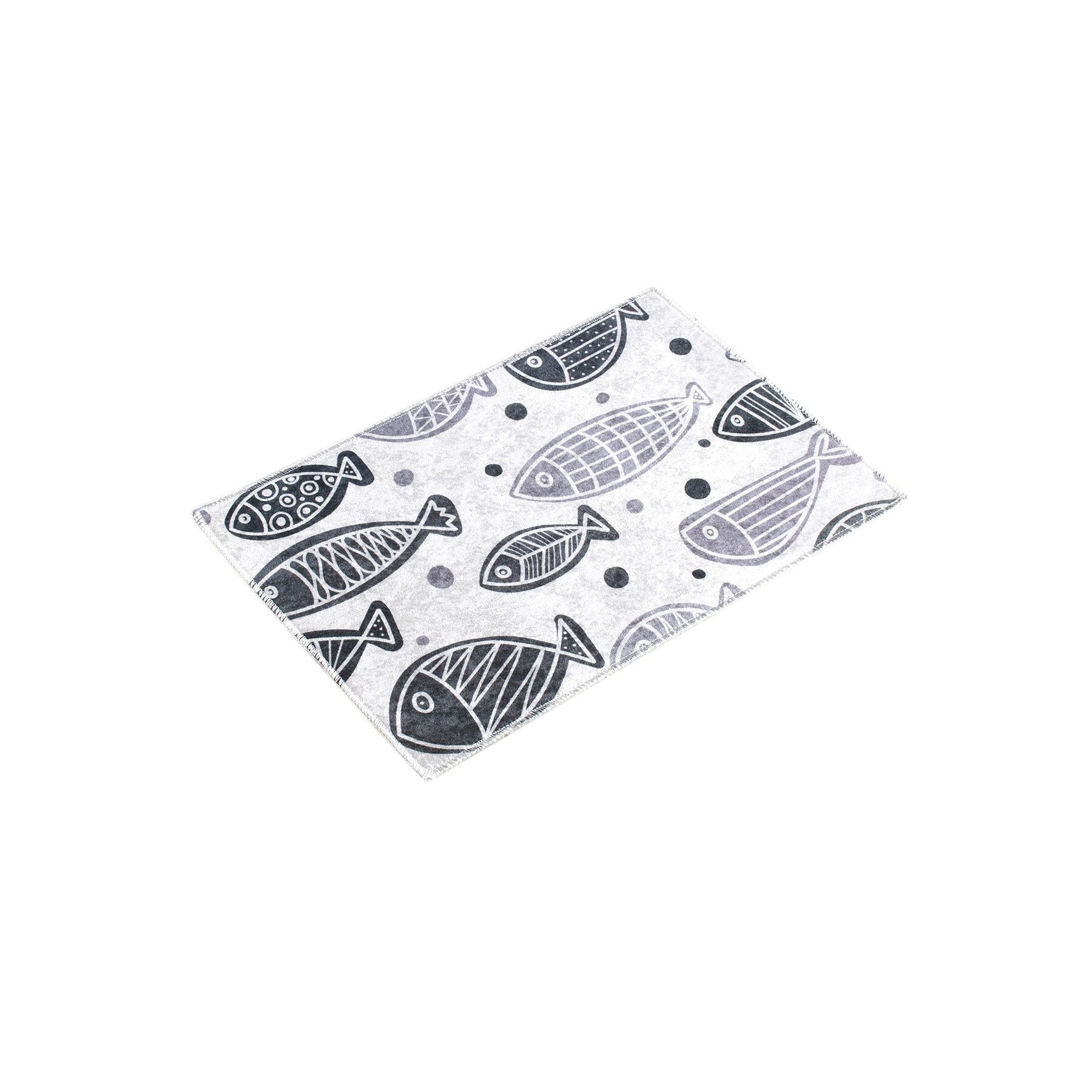 Covoras baie, catifelat 40x60 cm, Chilai Home, Fish DJT