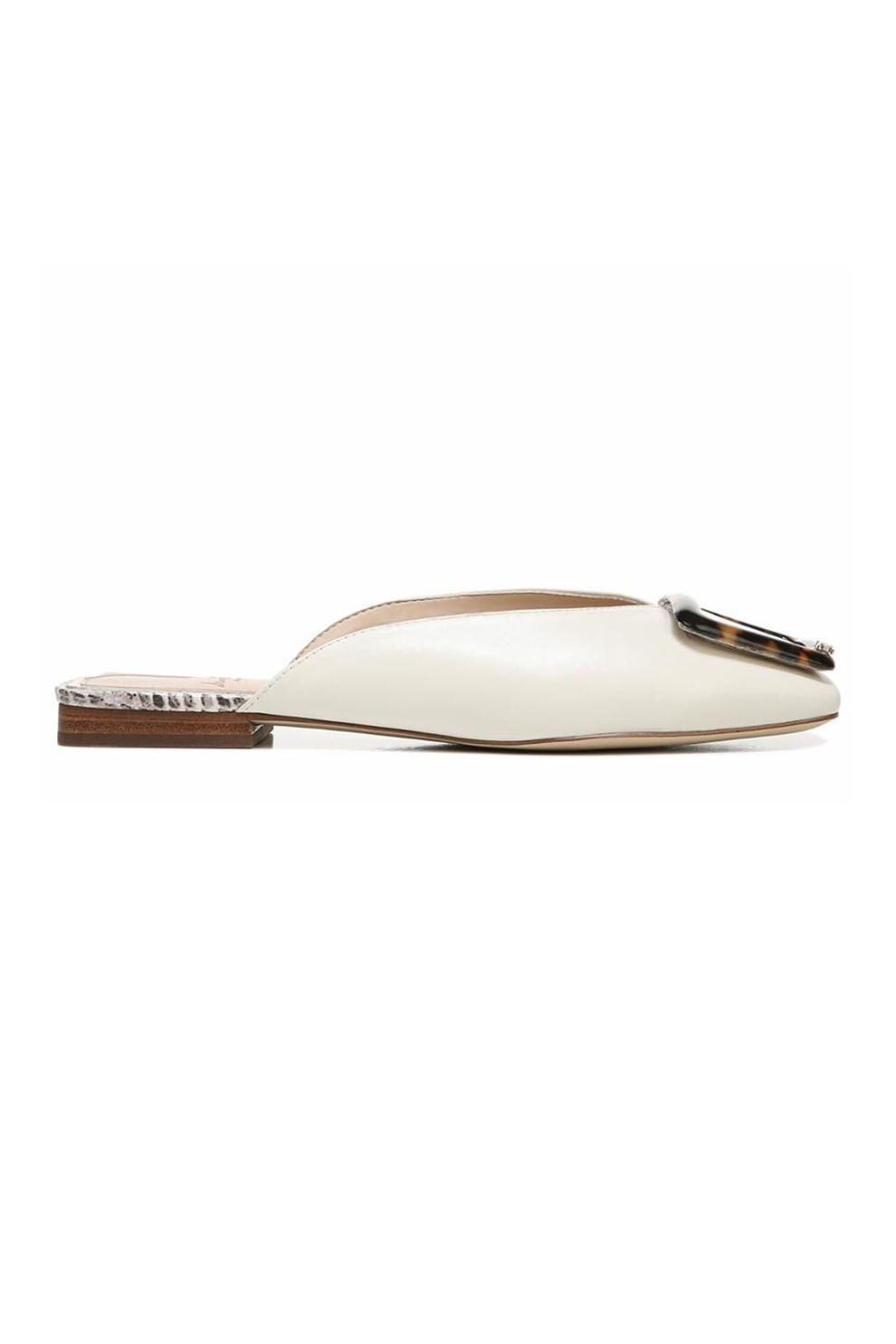 Sam Edelman, Saboti de piele Lavinia, Alb, 6.5