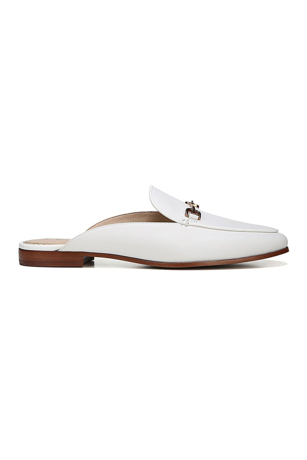 Sam Edelman, Saboti de piele Linnie, Alb, 9
