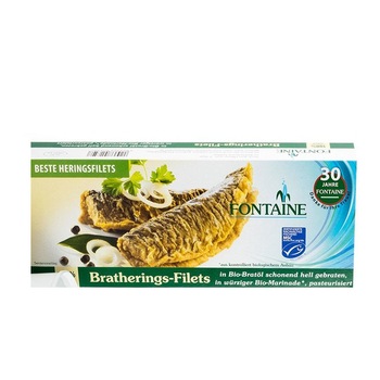 File de Hering Prajit in Marinada Bio 325gr Fontain File de Hering Prajit in Marinada Bio 325gr Fontain