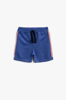 KOTON, Pantaloni scurti cu snur de ajustare si terminatii rulate, Albastru, 68-74 CM KOTON, Pantaloni scurti cu snur de ajustare si terminatii rulate, Albastru, 68-74 CM