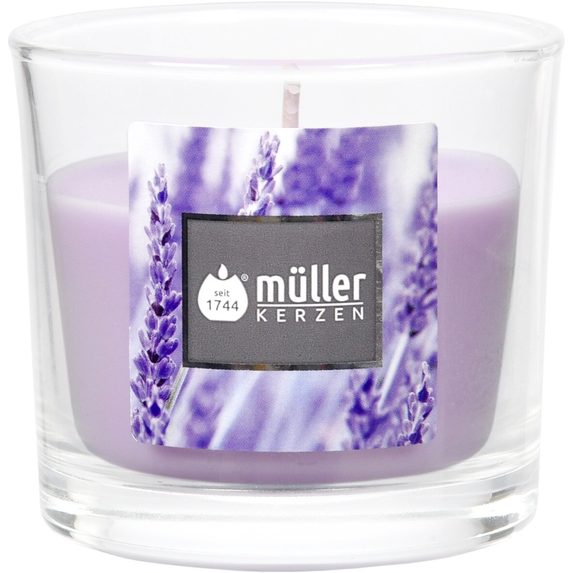 Lumanare parfumata in pahar 65/70mm Lavanda