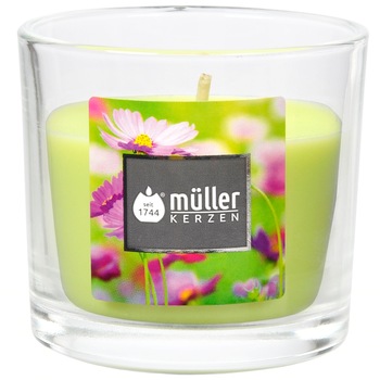 Lumanare parfumata in pahar 65/70mm Flori de camp Lumanare parfumata in pahar 65/70mm Flori de camp