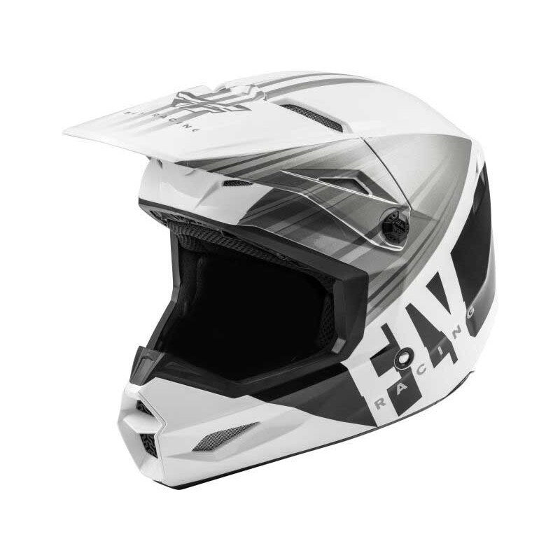 Casca cross/enduro Fly Racing Kinetic K220 Ece, negru/gri/alb, marime S
