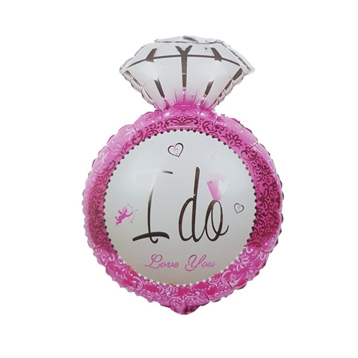 Фолиев балон, розов пръстен, 47х73 см