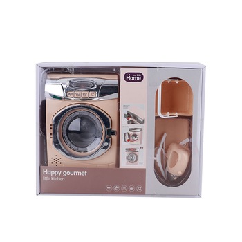 Masina de spalat de jucarie, My Little Home, cu accesorii, bej Masina de spalat de jucarie, My Little Home, cu accesorii, bej