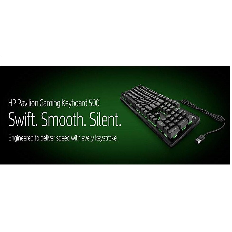 Clavier Gaming HP Pavilion 500 - Disposition QWERTY, Couleur Noire - Ouvert Mais Jamais Utilisé