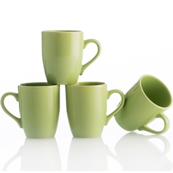 Set 4 cani Benetton Rainbow, 11cm, 360ml, ceramica, verde Set 4 cani Benetton Rainbow, 11cm, 360ml, ceramica, verde