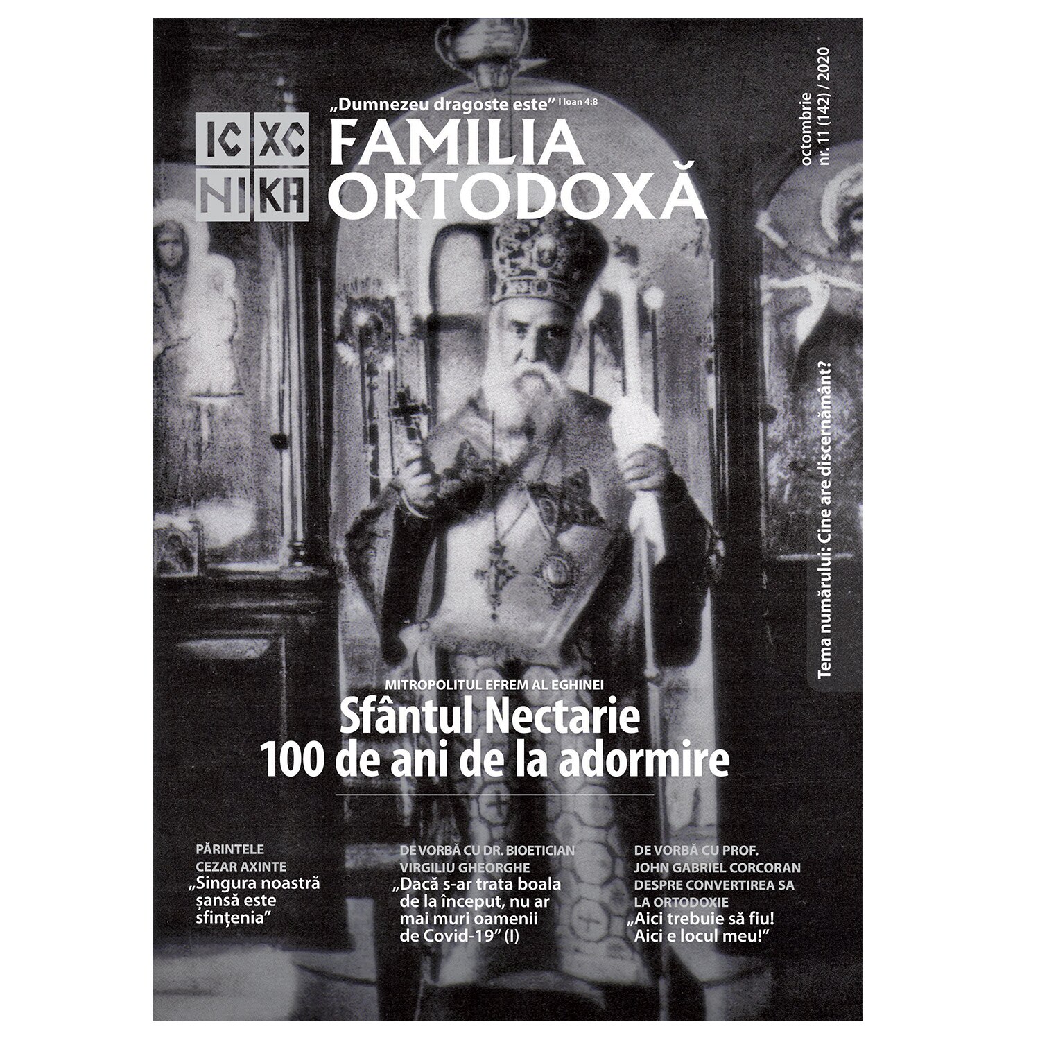 Revista Familia Ortodoxa noiembrie 2020