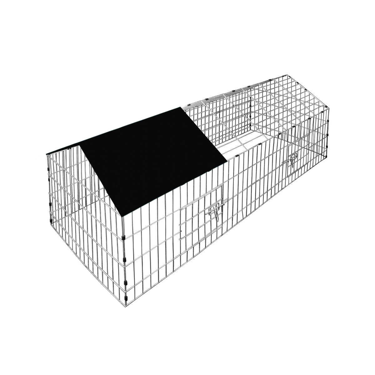 Cusca pentru iepuri/rozatoare, Protectie solara, Negru, 180 x 75 x 75 cm
