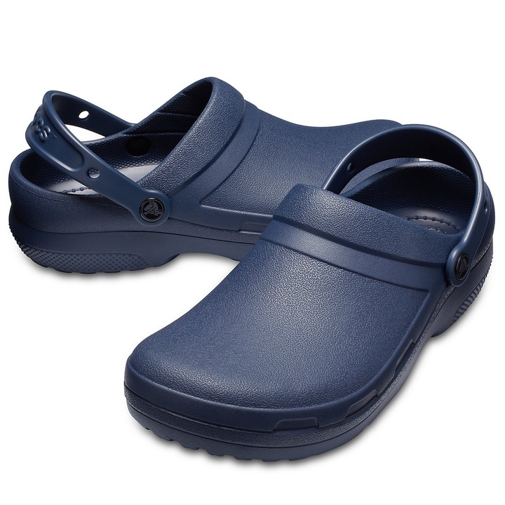 Crocs, Specialist uniszex sarokpántos papucs, Tengerészkék, 48-49