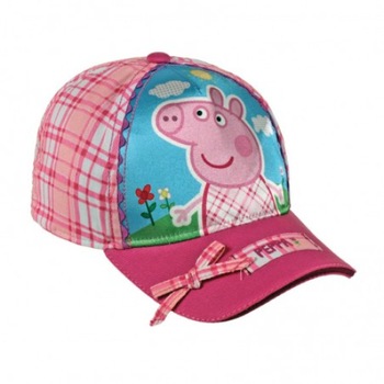 Sapca Peppa Pig 52 cm Roz/Bleu Sapca Peppa Pig 52 cm Roz/Bleu