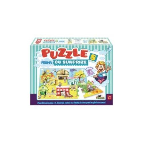 Puzzle Ferma cu Surprize, 36 piese