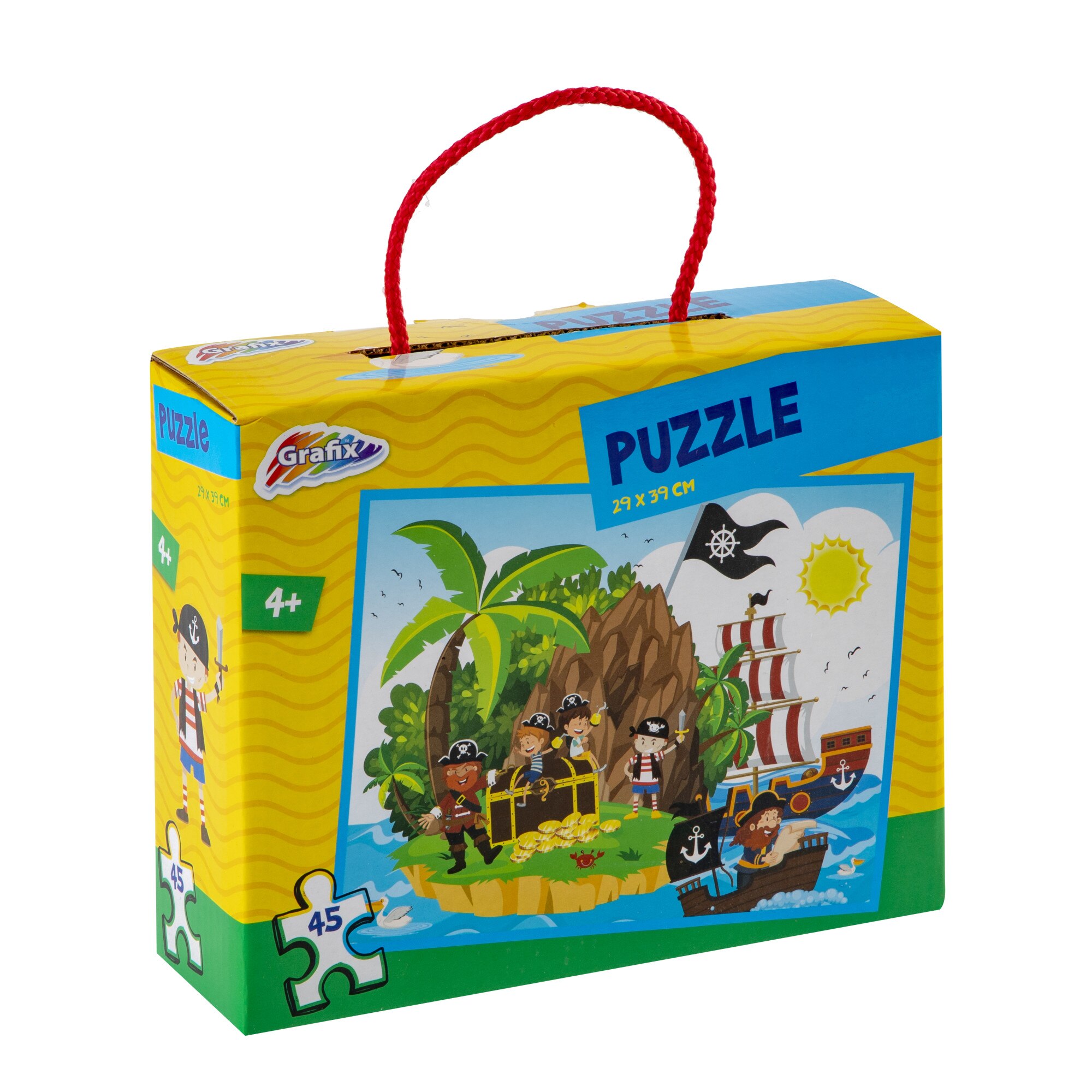 Puzzle cu pirati, Grafix, 45 piese