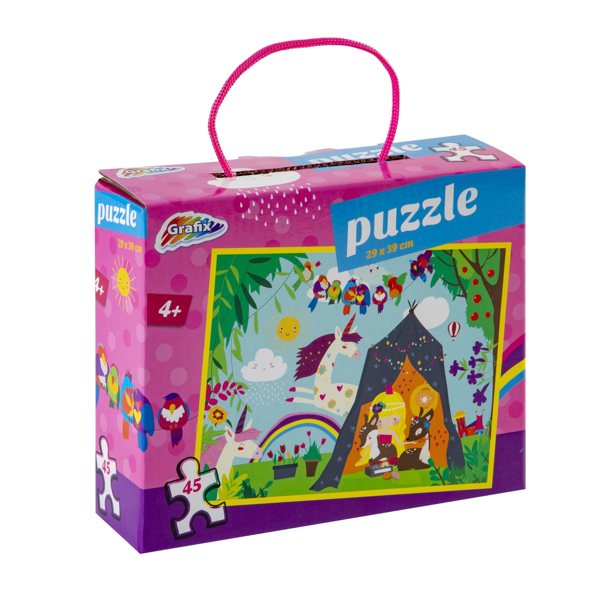 Puzzle Printesa in cort, Grafix, 45 piese