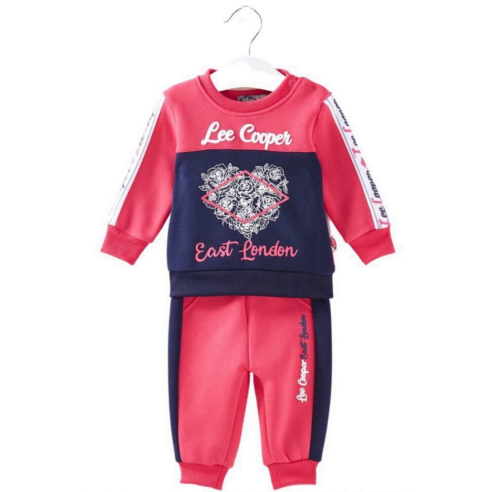 Trening Fete Lee Cooper model LC11294, Roz/Albastru, 3 luni