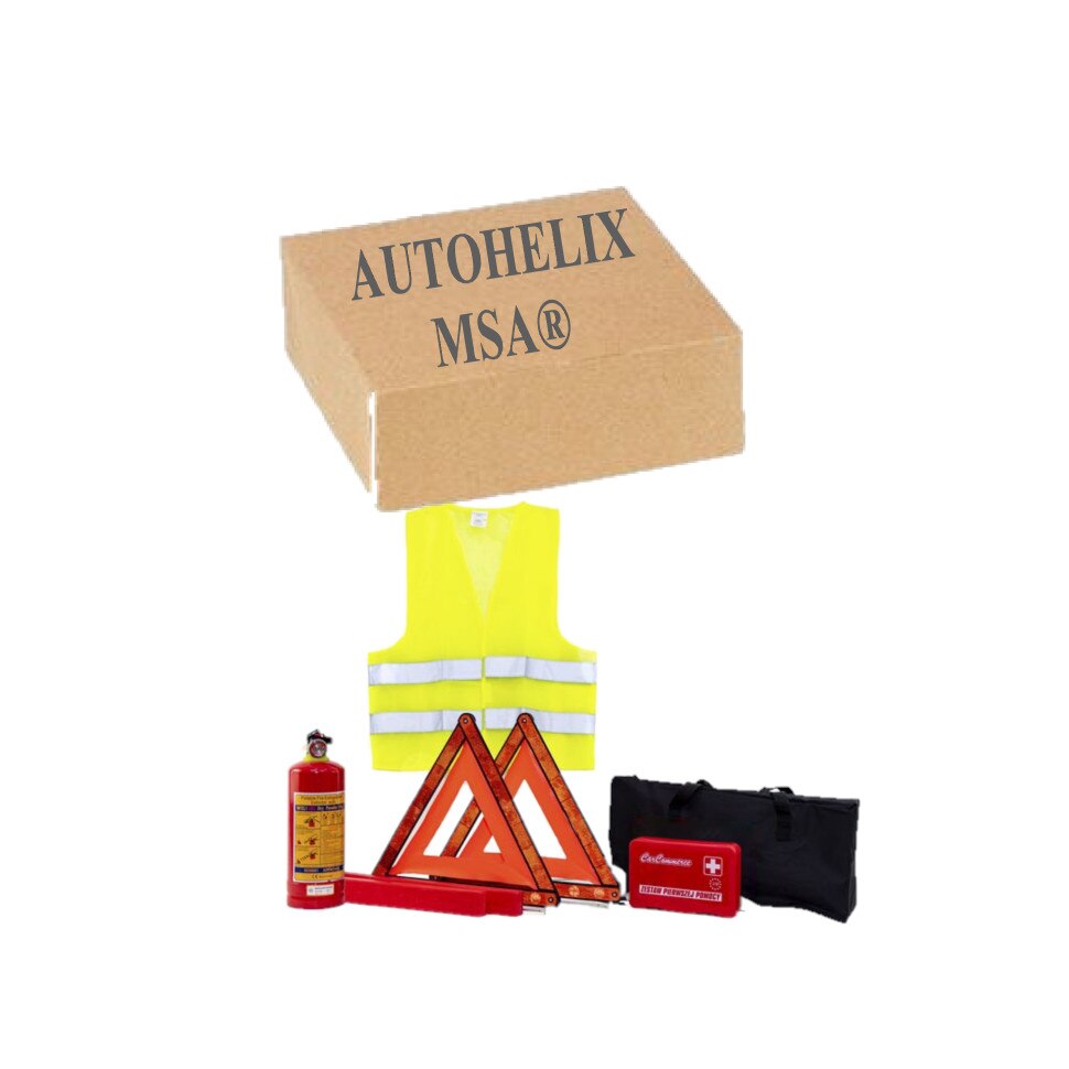 Kit siguranta auto AutoHelix MSA®, 2 Triunghiuri reflectorizante