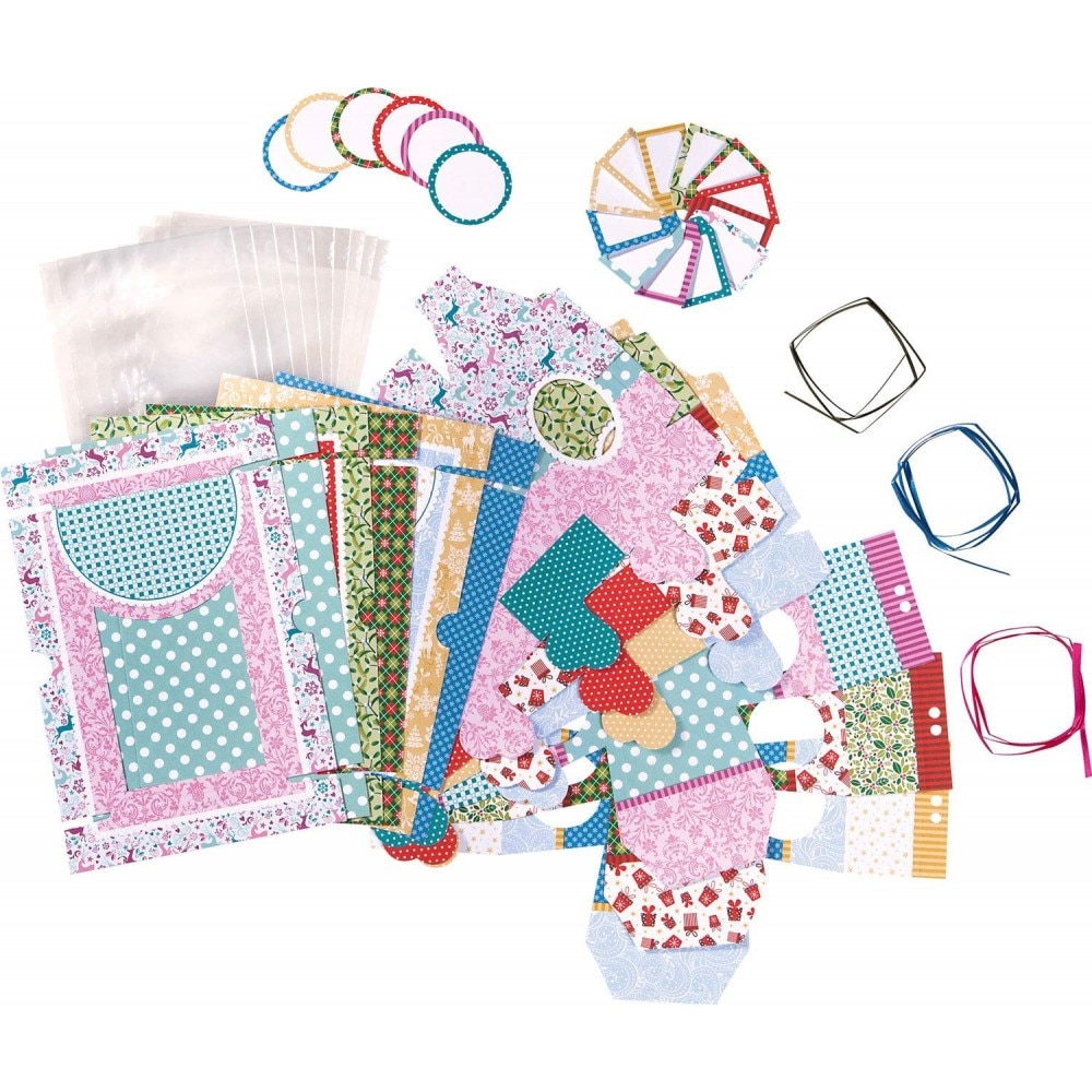 Set creativ cutii pretaiate pentru cadou, 9 bucati asortate, Folia