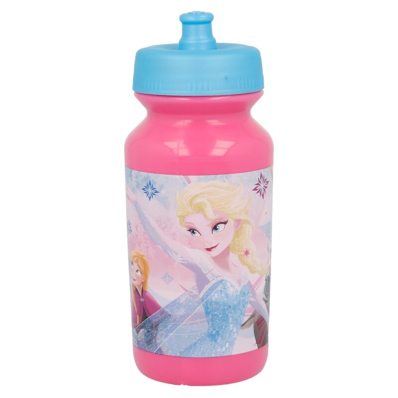 Sticla plastic pentru apa, Frozen 340 ml Roz/Bleu