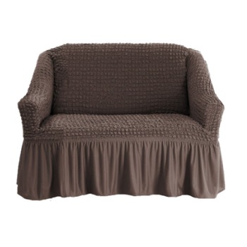 Husa elastica din material creponat, cu volan, pentru fotoliu, 70/110 x 80/110 x 50/80 cm, culoare Maro inchis (Dark Brown) Husa elastica din material creponat, cu volan, pentru fotoliu, 70/110 x 80/110 x 50/80 cm, culoare Maro inchis (Dark Brown)