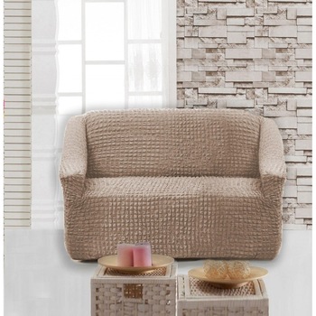 Husa elastica din material creponat, pentru fotoliu, 70/110 x 80/110 x 50/80 cm, culoare Maro deschis (Taupe) Husa elastica din material creponat, pentru fotoliu, 70/110 x 80/110 x 50/80 cm, culoare Maro deschis (Taupe)