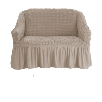 Husa elastica din material creponat, cu volan, pentru fotoliu, 70/110 x 80/110 x 50/80 cm, culoare Maro deschis (Taupe) Husa elastica din material creponat, cu volan, pentru fotoliu, 70/110 x 80/110 x 50/80 cm, culoare Maro deschis (Taupe)