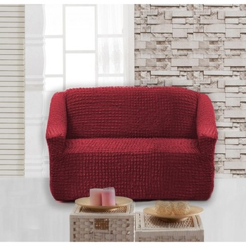Husa elastica din material creponat, pentru fotoliu, 70/110 x 80/110 x 50/80 cm, culoare Bordo Husa elastica din material creponat, pentru fotoliu, 70/110 x 80/110 x 50/80 cm, culoare Bordo