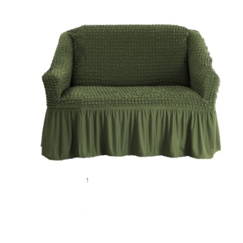 Husa elastica din material creponat, cu volan, pentru fotoliu, 70/110 x 80/110 x 50/80 cm, culoare verde Husa elastica din material creponat, cu volan, pentru fotoliu, 70/110 x 80/110 x 50/80 cm, culoare verde