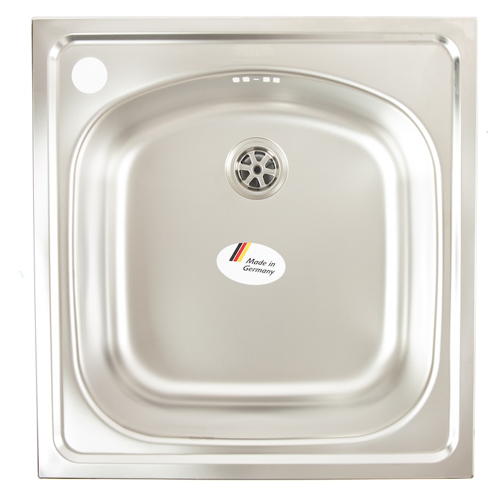 Кухненска мивка Franke ETL 610-36 Dekor, 43.5x45.5 см, 1 вана, Включва 2" вентил, Фиксиращи скоби, Inox