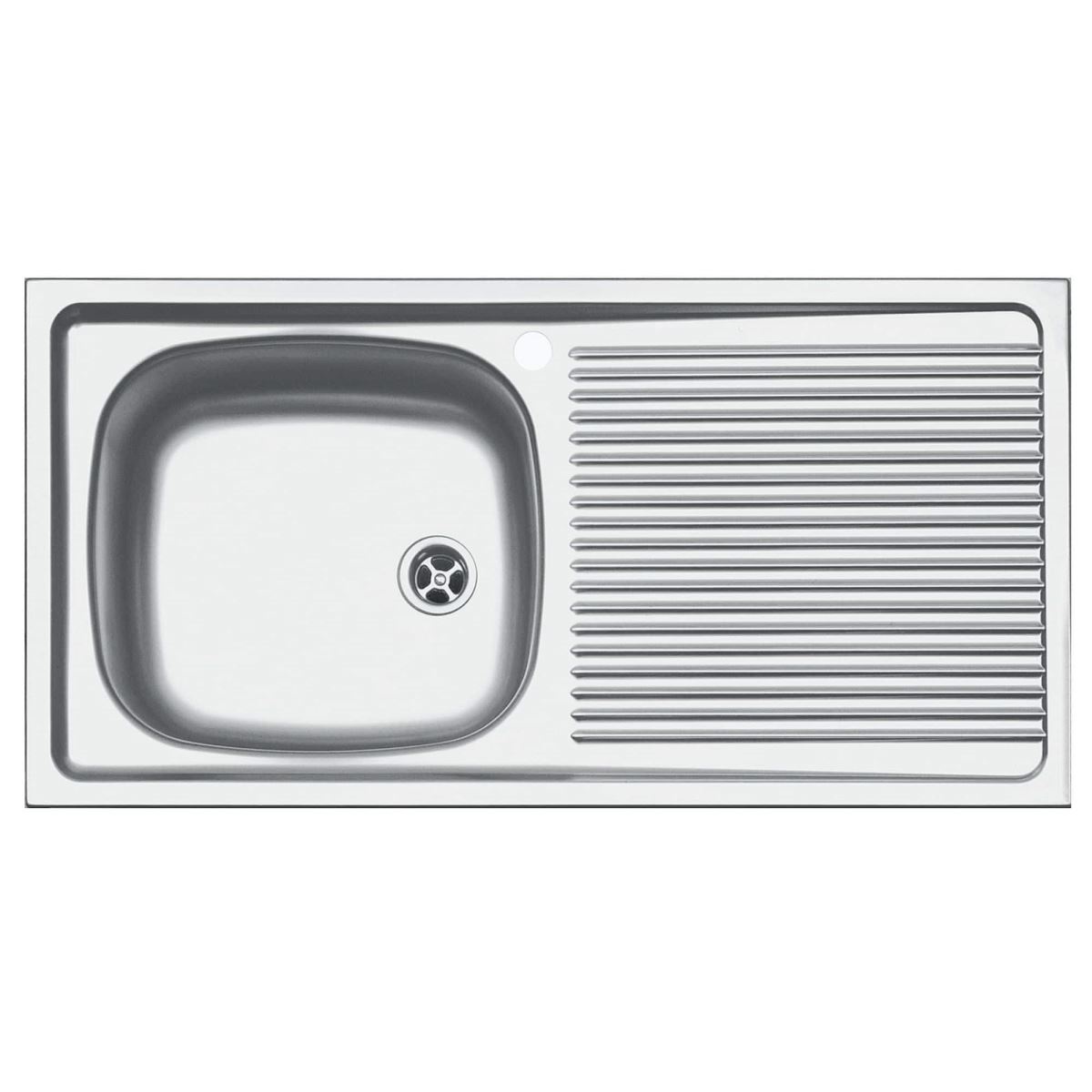 Chiuveta Franke ESN 611-86, picurator dreapta, 860x435mm, inox lucios