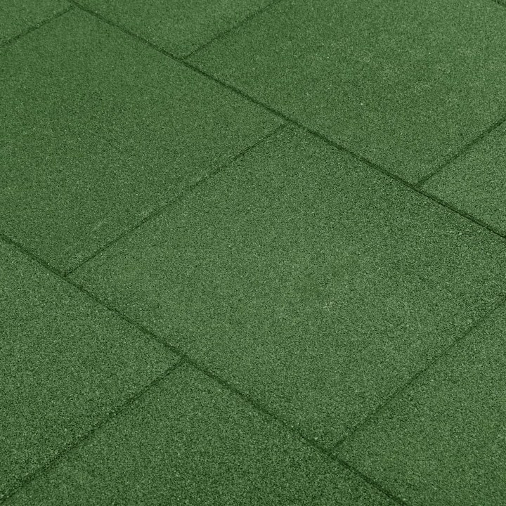 vidaXL 24 db zöld ütéscsillapító gumilap 50 x 50 x 3 cm