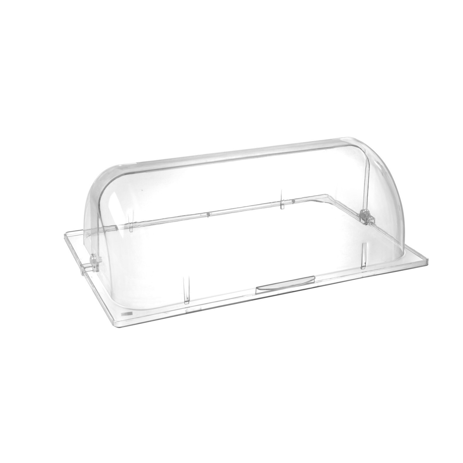 Capac Rolltop GN 1/1 pliabil, Hendi, transparent, policarbonat, 540x330x(H)180mm