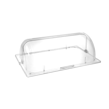 Capac Rolltop GN 1/1 pliabil, Hendi, transparent, policarbonat, 540x330x(H)180mm Capac Rolltop GN 1/1 pliabil, Hendi, transparent, policarbonat, 540x330x(H)180mm