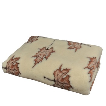 Patura din lana Merinos, cu model, frunze de artar, 100% lana, 200 cm x 150 cm Patura din lana Merinos, cu model, frunze de artar, 100% lana, 200 cm x 150 cm