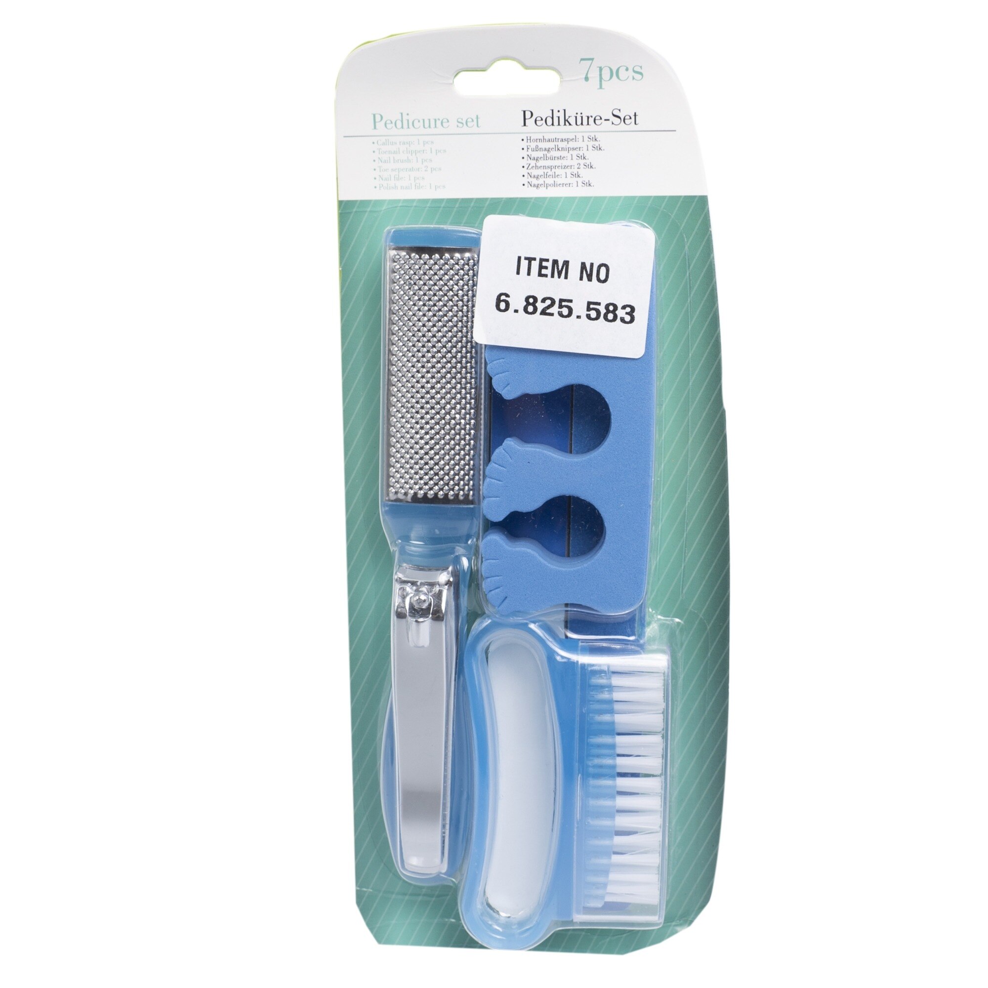Set 7 piese pedichiura Touch of Beauty, Lifetime, albastru