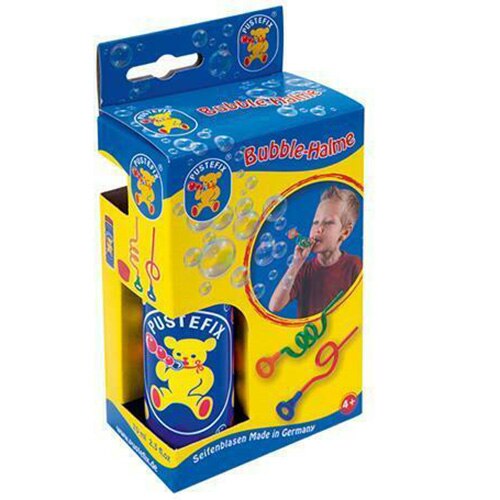 Set baloane de sapun Pustefix - Bubble-Halme, 2 paie ondulate, cu solutie baloane 70 ml