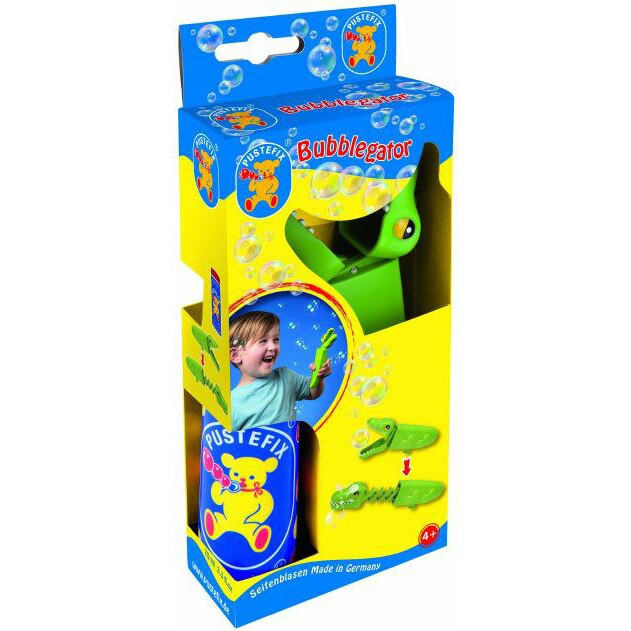 Set baloane de sapun Pustefix - Bubblegator, cu solutie baloane 70 ml