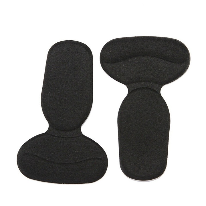 Set 2 branturi cu pernite pentru pantofi, negru