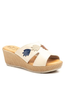 Saboti din piele naturala Eva, Alb, 35 Saboti din piele naturala Eva, Alb, 35