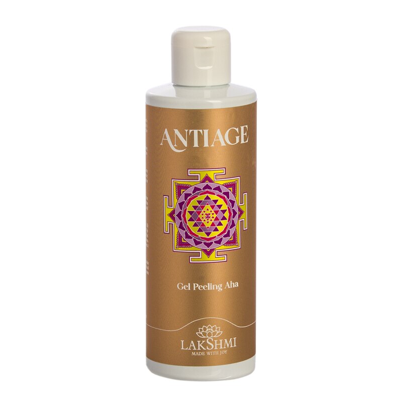 Gel exfoliant renew aha, Lakshmi, 200 ml, organic, adecvat pentru toate tipurile de ten, eco-bio, peeling facial