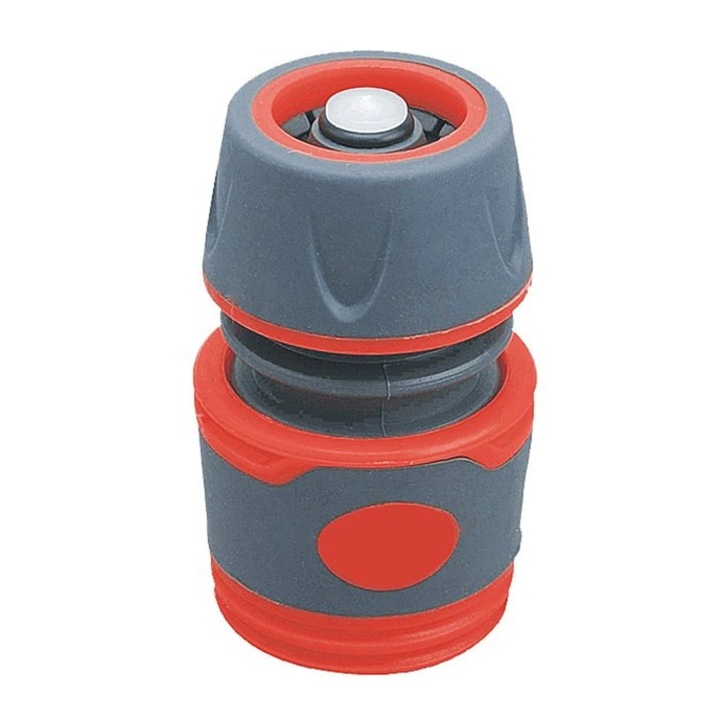 Conector furtun, Extol, 1/2", Rosu/Gri