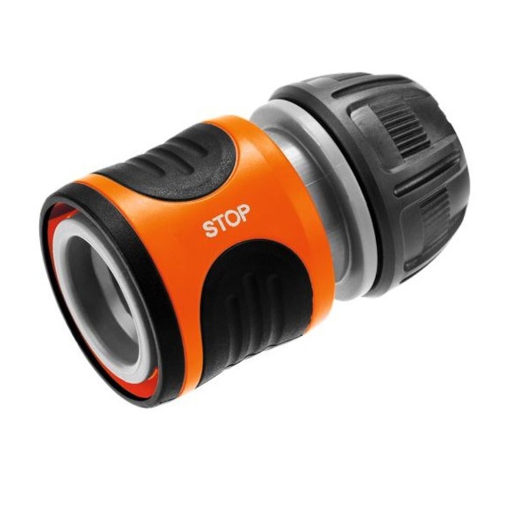 Element pentru furtun de oprire a apei, Gardena, 18213-29, 1/2˝, Portocaliu/Negru