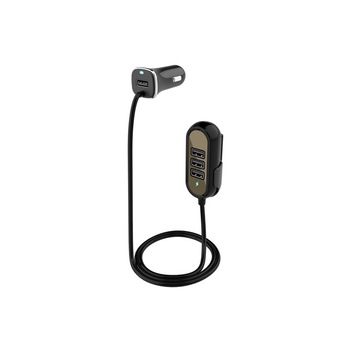 Incarcator auto premium cu 4 porturi usb 4XUSB 5.8A (2.4A fata si 3.4A spate) cu extensie 1.4 metri Incarcator auto premium cu 4 porturi usb 4XUSB 5.8A (2.4A fata si 3.4A spate) cu extensie 1.4 metri
