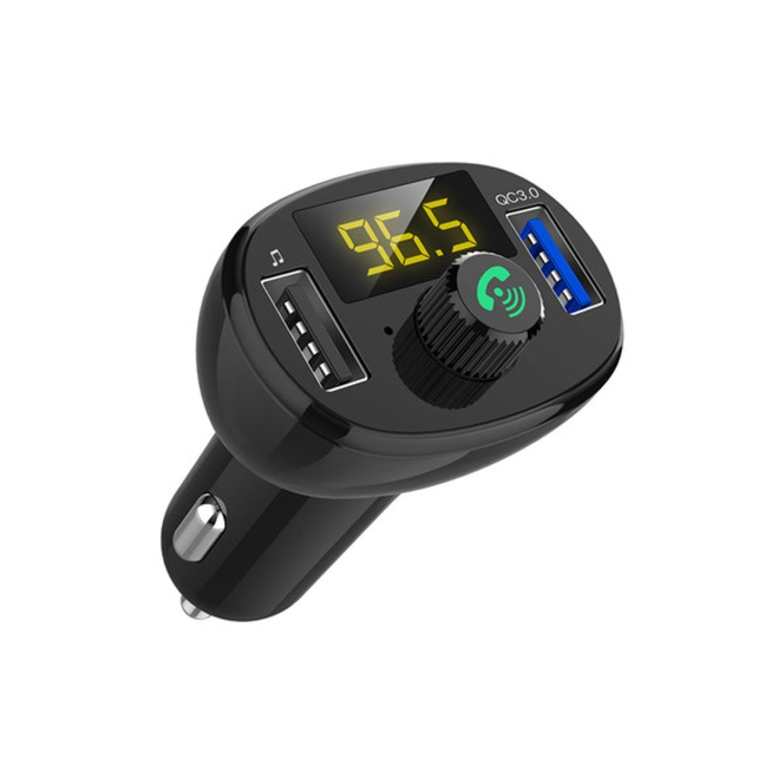 Mega Drive autós töltő 2x usb és bluetooth fm modulátorral