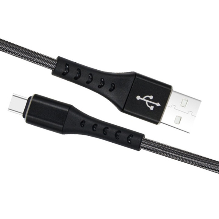 Cablu date si incarcare fish fast charge 3.0 TYPE-C de 1 metru lungime