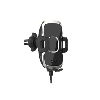 Suport telefon auto smart cu incarcare wireless fast charge si fixare in grila de ventilatie Suport telefon auto smart cu incarcare wireless fast charge si fixare in grila de ventilatie